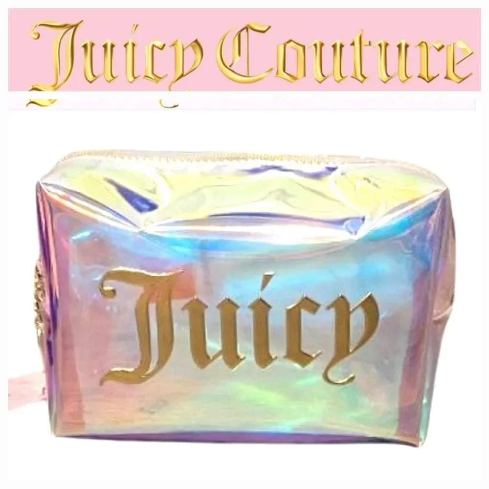 Juicy Couture Signature Logo‎ Iridescent Cosmetic Bag